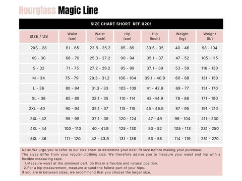 Magic Hourglass Bodyshapers Short- 0201 Magic Hourglass Bodyshapers Short- 0201