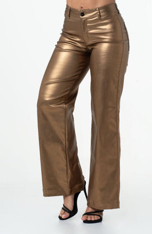 LOWLA - 244116 - Faux Leather Wide-Leg High-Waisted Pants for Women LOWLA - 244116 - Faux Leather Wide-Leg High-Waisted Pants for Women