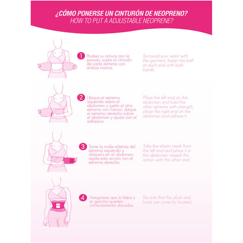 Fajas MYD 0152 Neoprene Waist Trimmer Trainer Workout Gym Belt - Pal Negocio Fajas MYD 0152 Neoprene Waist Trimmer Trainer Workout Gym Belt - Pal Negocio