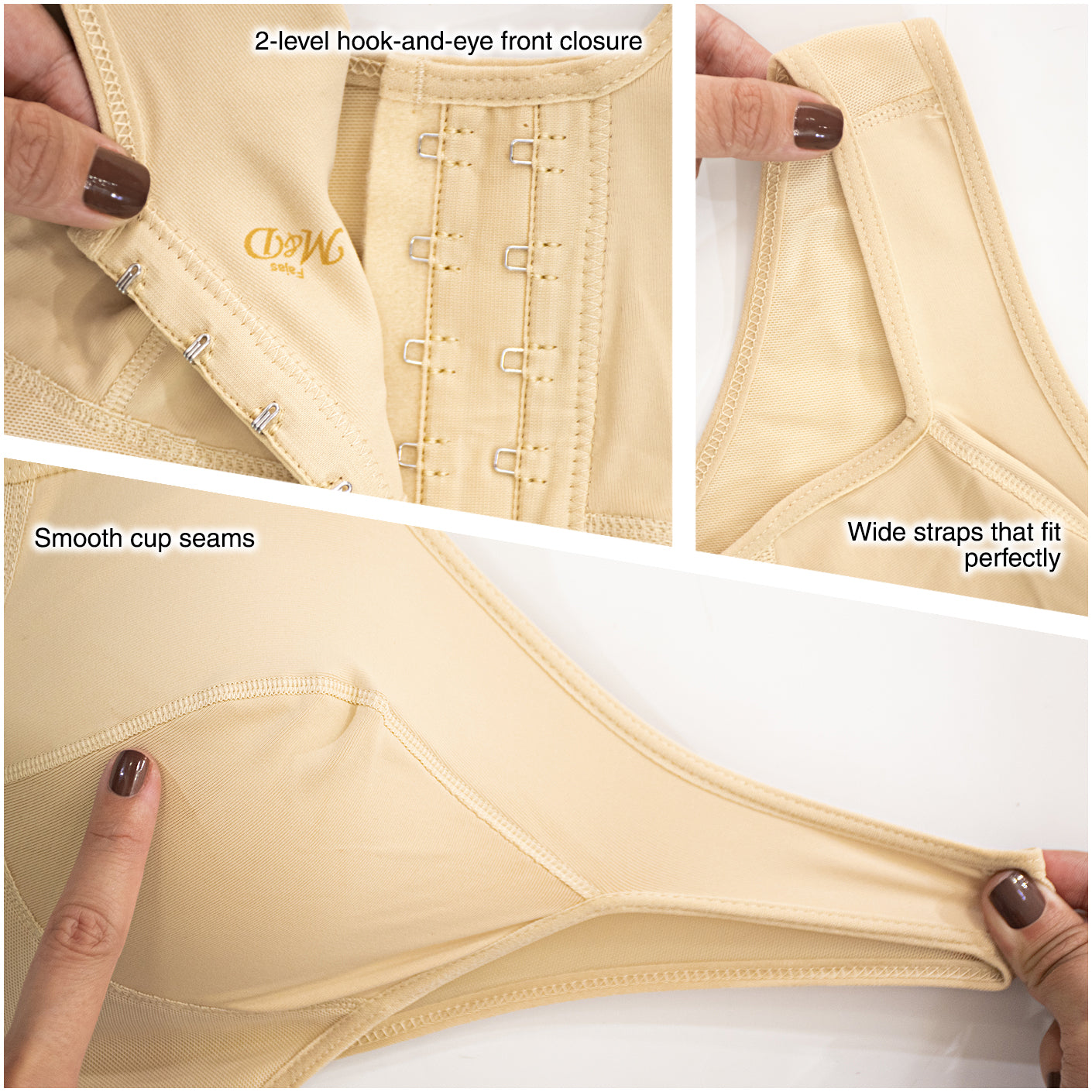 Fajas MYD 0016 Surgical Breast Augmentation Bra / Powernet - Pal Negocio Fajas MYD 0016 Surgical Breast Augmentation Bra / Powernet - Pal Negocio