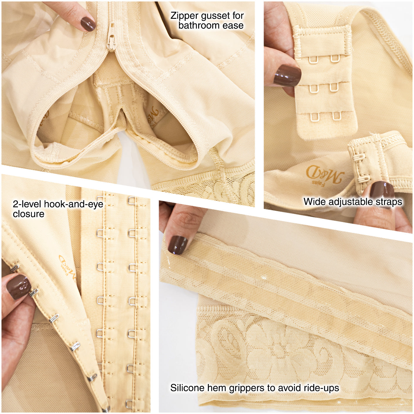 Fajas MYD 0029 Mid Thigh Body Shaper for Women / Powernet - Pal Negocio Fajas MYD 0029 Mid Thigh Body Shaper for Women / Powernet - Pal Negocio