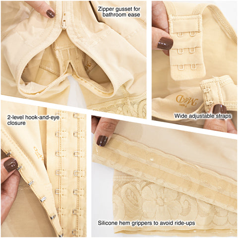 Fajas MYD 0029 Mid Thigh Body Shaper for Women / Powernet - Pal Negocio Fajas MYD 0029 Mid Thigh Body Shaper for Women / Powernet - Pal Negocio