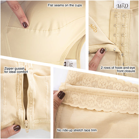 Girdles M&D - REF 0120 - Perineal Zipper Girdles M&D - REF 0120 - Perineal Zipper