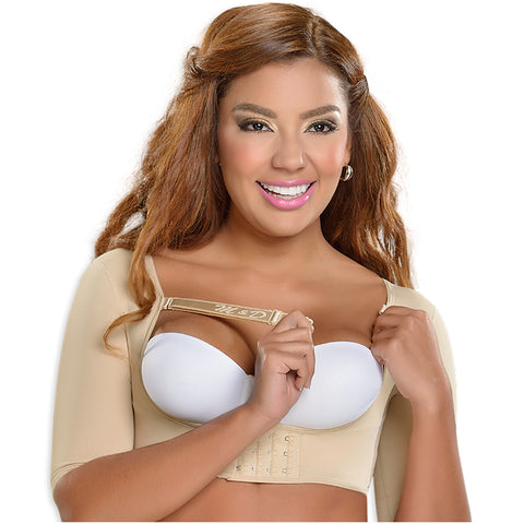 Fajas MYD 0004 Compression Vest Surgical Bra with Implant Stabilizer and Sleeves / Powernet Chaleco - Pal Negocio Fajas MYD 0004 Compression Vest Surgical Bra with Implant Stabilizer and Sleeves / Powernet Chaleco - Pal Negocio