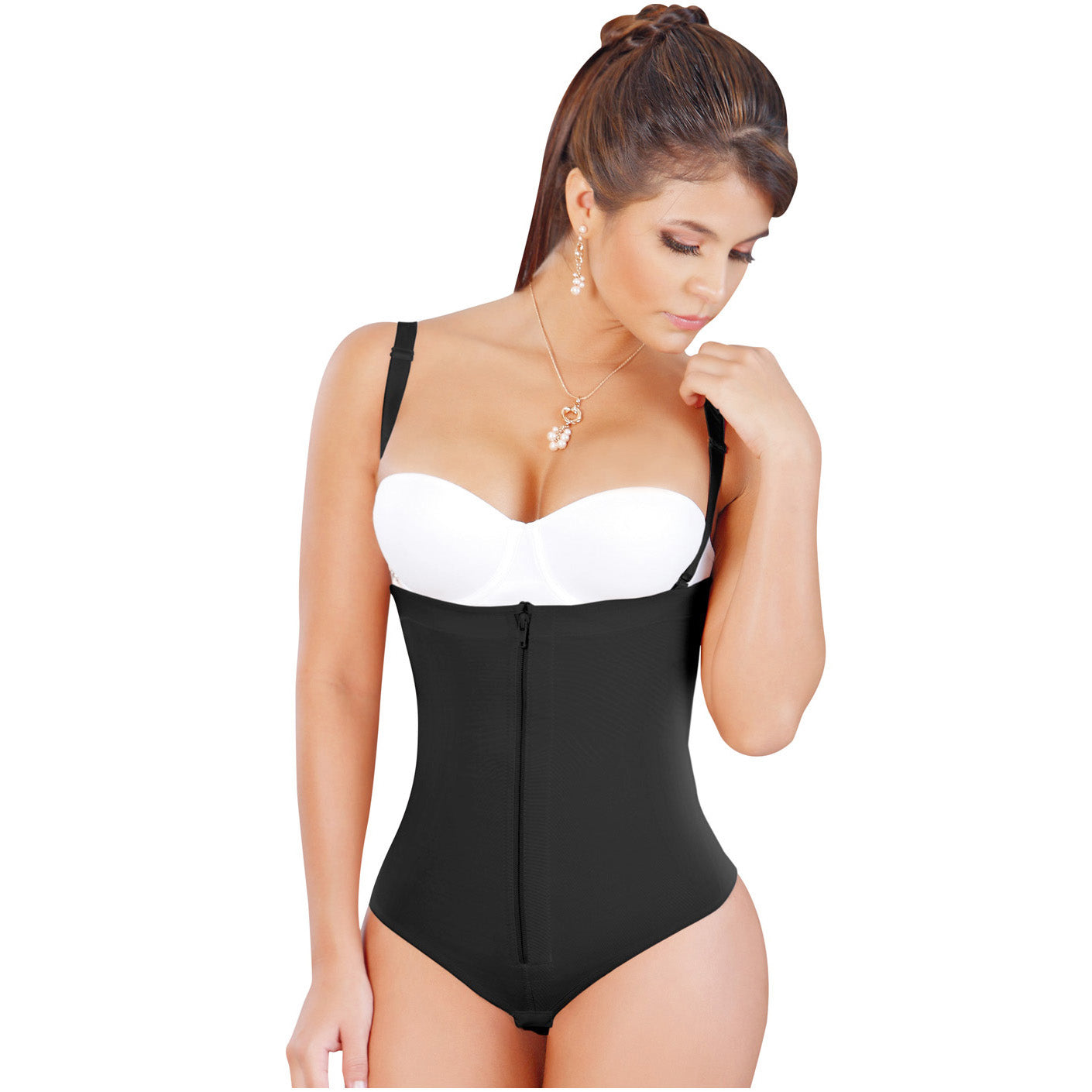 Fajas Salome 0212 | Strapless Thong Body Shaper | Everyday Use Tummy Control Shapewear Girdle for Dress - Pal Negocio Fajas Salome 0212 | Strapless Thong Body Shaper | Everyday Use Tummy Control Shapewear Girdle for Dress - Pal Negocio