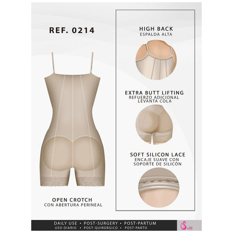 Fajas Salome 0214 | Mid Thigh Strapless Body Shaper for Dresses | Tummy Control & Butt Lifting Shapewear for Dress - Pal Negocio Fajas Salome 0214 | Mid Thigh Strapless Body Shaper for Dresses | Tummy Control & Butt Lifting Shapewear for Dress - Pal Negocio