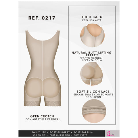 Fajas Salome 0217 | Mid Thigh Firm Compression Full Body Shaper for Women | Butt Lifter Open Bust Postpartum Bodysuit | Powernet - Pal Negocio Fajas Salome 0217 | Mid Thigh Firm Compression Full Body Shaper for Women | Butt Lifter Open Bust Postpartum Bodysuit | Powernet - Pal Negocio