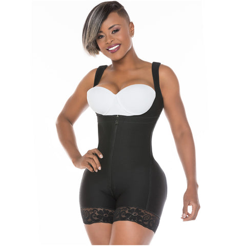 Fajas Salome 0217 | Mid Thigh Firm Compression Full Body Shaper for Women | Butt Lifter Open Bust Postpartum Bodysuit | Powernet - Pal Negocio Fajas Salome 0217 | Mid Thigh Firm Compression Full Body Shaper for Women | Butt Lifter Open Bust Postpartum Bodysuit | Powernet - Pal Negocio