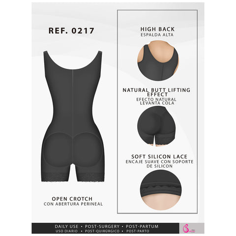 Fajas Salome 0217 | Mid Thigh Firm Compression Full Body Shaper for Women | Butt Lifter Open Bust Postpartum Bodysuit | Powernet - Pal Negocio Fajas Salome 0217 | Mid Thigh Firm Compression Full Body Shaper for Women | Butt Lifter Open Bust Postpartum Bodysuit | Powernet - Pal Negocio