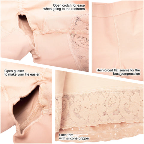 Fajas Salome 0321 | High Waist Compression Slimmer Butt Lifter Shapewear Shorts | Powernet - Pal Negocio Fajas Salome 0321 | High Waist Compression Slimmer Butt Lifter Shapewear Shorts | Powernet - Pal Negocio