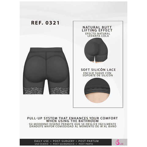 Fajas Salome 0321 | High Waist Compression Slimmer Butt Lifter Shapewear Shorts | Powernet - Pal Negocio Fajas Salome 0321 | High Waist Compression Slimmer Butt Lifter Shapewear Shorts | Powernet - Pal Negocio