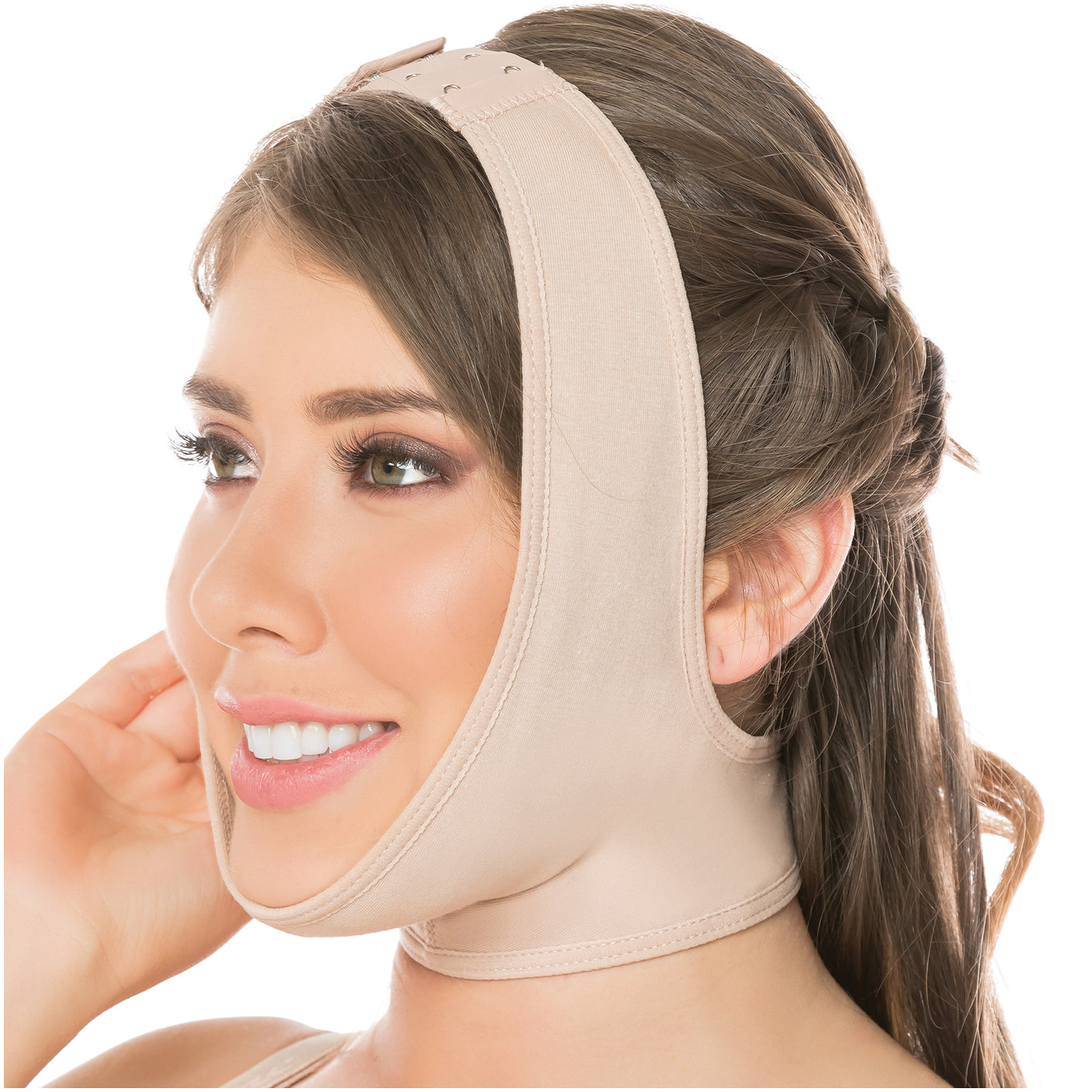 Fajas Salome 0322 | Post Surgery Chin Compression Slimmer Strap for Women | Powernet - Pal Negocio Fajas Salome 0322 | Post Surgery Chin Compression Slimmer Strap for Women | Powernet - Pal Negocio