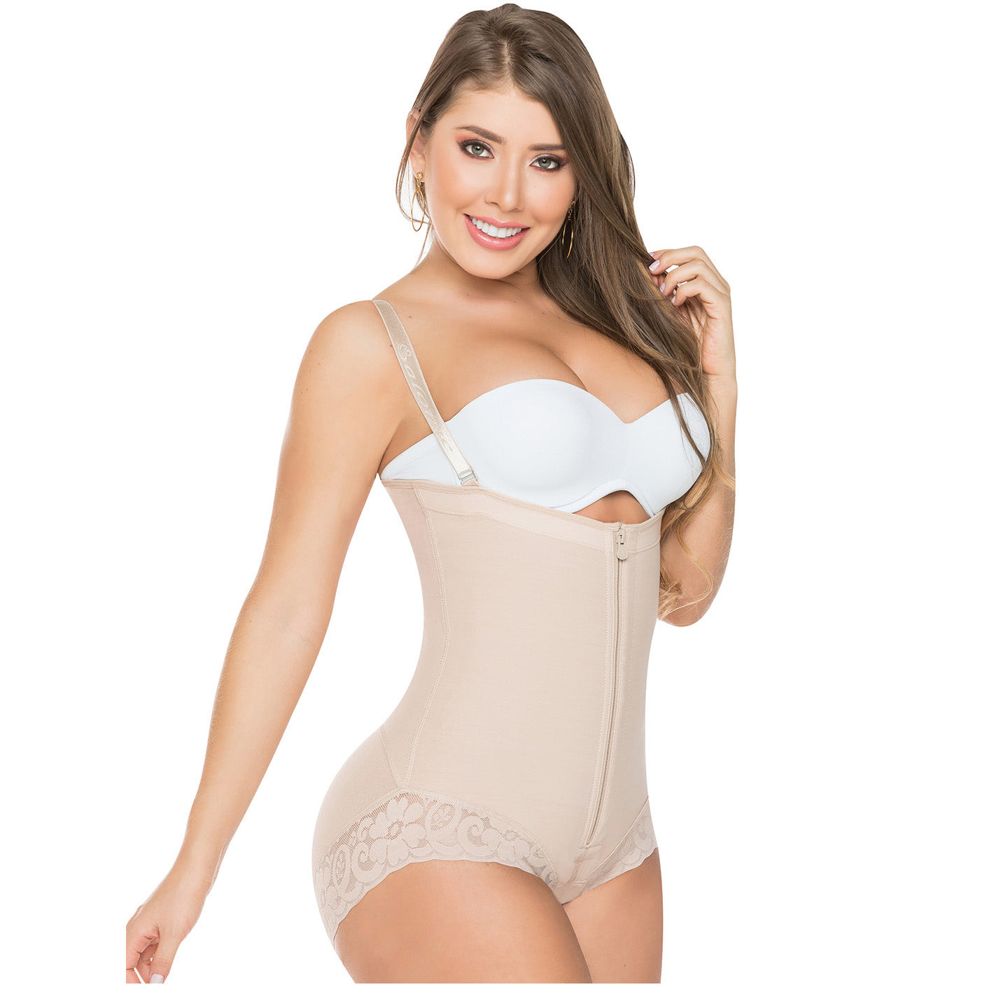 Fajas Salome 0412 | Strapless Butt Lifting Shapewear Girdle for Dresses | Daily Use Body Shaper - Pal Negocio Fajas Salome 0412 | Strapless Butt Lifting Shapewear Girdle for Dresses | Daily Use Body Shaper - Pal Negocio