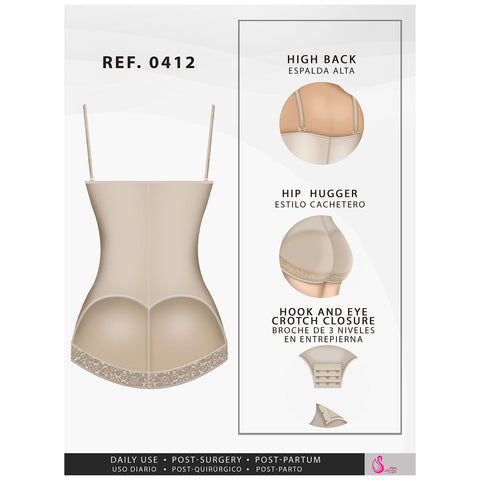 Fajas Salome 0412 | Strapless Butt Lifting Shapewear Girdle for Dresses | Daily Use Body Shaper - Pal Negocio Fajas Salome 0412 | Strapless Butt Lifting Shapewear Girdle for Dresses | Daily Use Body Shaper - Pal Negocio