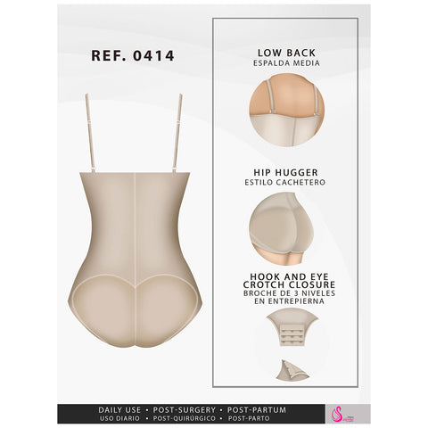 Fajas Salome 0414 | Strapless Butt Lifter Tummy Control Shapewear for Women | Powernet - Pal Negocio Fajas Salome 0414 | Strapless Butt Lifter Tummy Control Shapewear for Women | Powernet - Pal Negocio