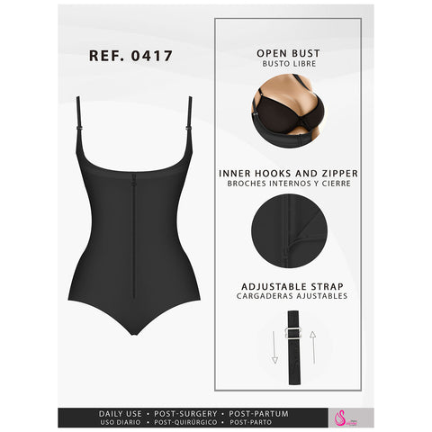 Fajas Salome 0417 | Open Bust Tummy Control Butt Lifter Shapewear for Women | Hiphugger Daily Use Body Shaper | Powernet - Pal Negocio Fajas Salome 0417 | Open Bust Tummy Control Butt Lifter Shapewear for Women | Hiphugger Daily Use Body Shaper | Powernet - Pal Negocio