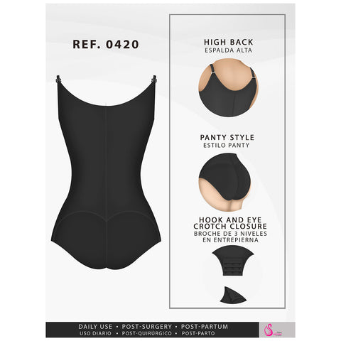 Fajas Salome 0420 | Hiphugger Body Shaper with Bra | Butt Lifter Tummy Control Shapewear for Women | Powernet - Pal Negocio Fajas Salome 0420 | Hiphugger Body Shaper with Bra | Butt Lifter Tummy Control Shapewear for Women | Powernet - Pal Negocio