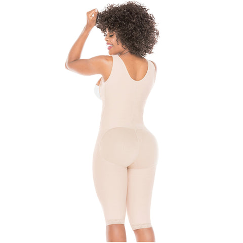 Fajas Salome 0517 | Post Surgery Stage 1 Butt Lifter Full Bodysuit | Open Bust Knee Length Body Shaper for Women | Powernet - Pal Negocio Fajas Salome 0517 | Post Surgery Stage 1 Butt Lifter Full Bodysuit | Open Bust Knee Length Body Shaper for Women | Powernet - Pal Negocio