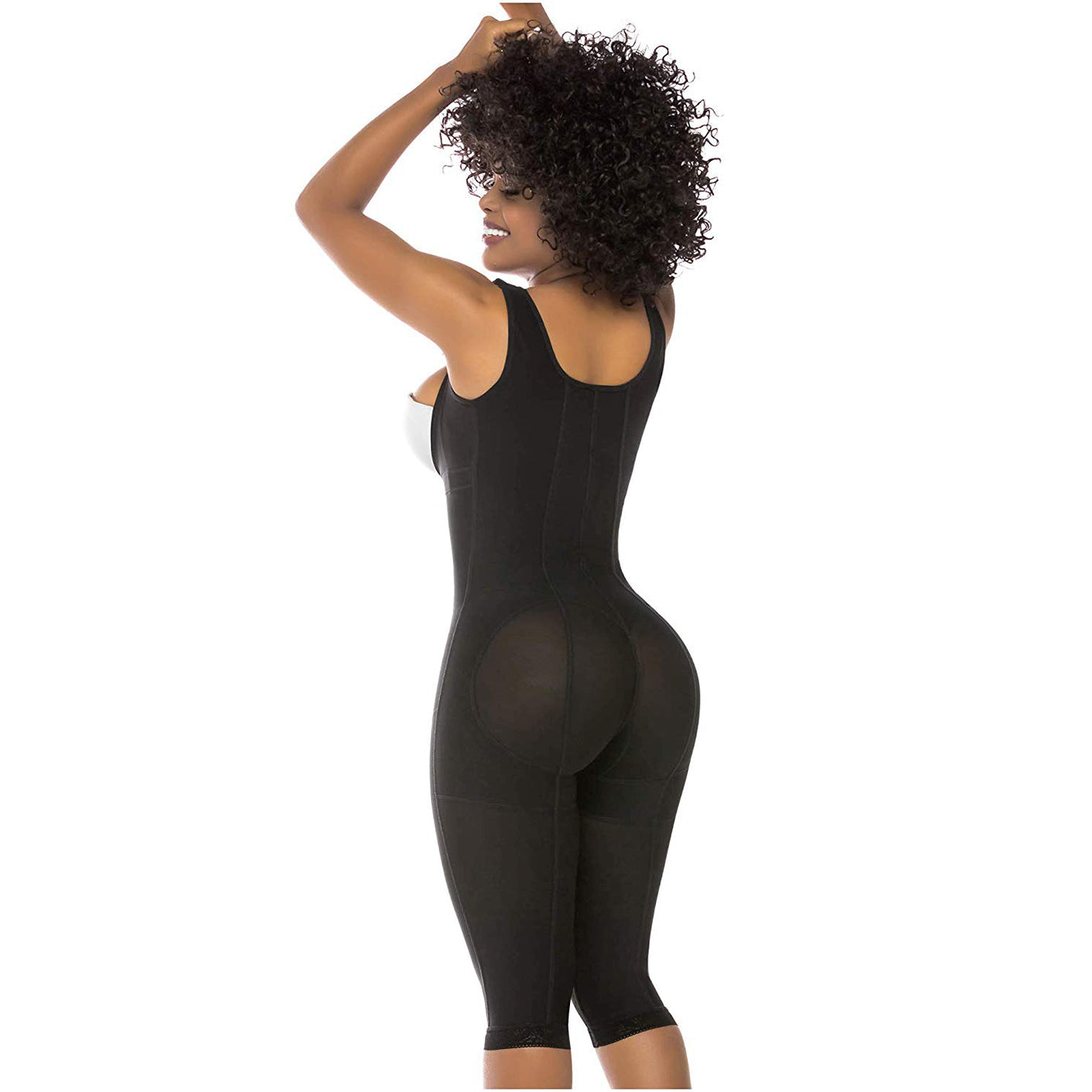 Fajas Salome 0520 | Open Bust Post Surgery Full Body Shaper for Women | Butt Lifter Knee Length Bodysuit | Powernet - Pal Negocio Fajas Salome 0520 | Open Bust Post Surgery Full Body Shaper for Women | Butt Lifter Knee Length Bodysuit | Powernet - Pal Negocio