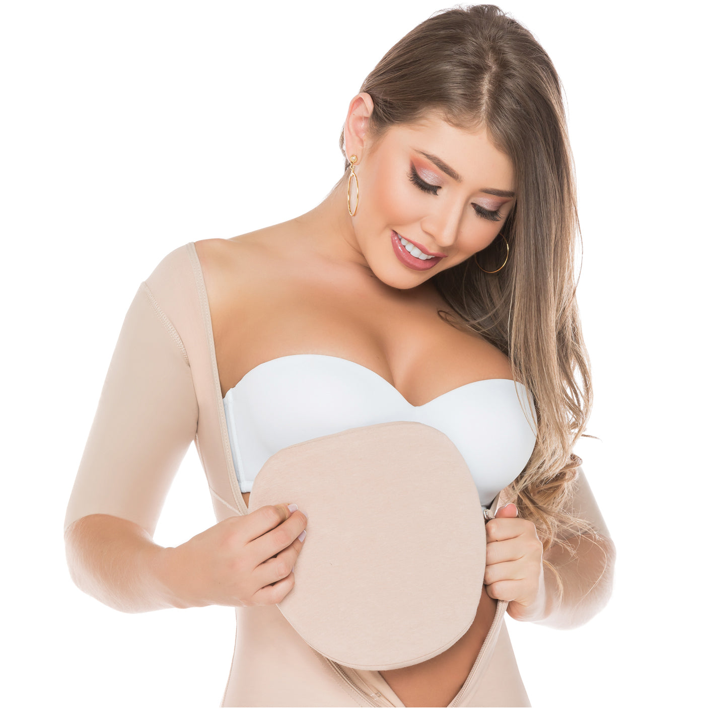 Fajas Salome 2507 | Flattening Abdominal Compression Board After Lipo | Tummy Tuck Womens Ab Board Surgery Accessory | Lycra Spandex - Pal Negocio Fajas Salome 2507 | Flattening Abdominal Compression Board After Lipo | Tummy Tuck Womens Ab Board Surgery Accessory | Lycra Spandex - Pal Negocio