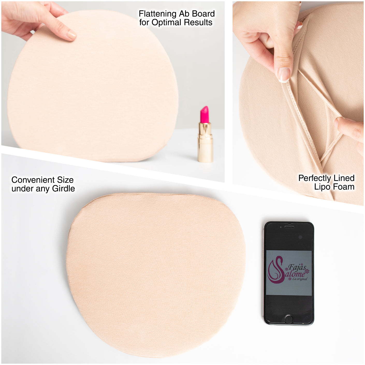 Fajas Salome 2507 | Flattening Abdominal Compression Board After Lipo | Tummy Tuck Womens Ab Board Surgery Accessory | Lycra Spandex - Pal Negocio Fajas Salome 2507 | Flattening Abdominal Compression Board After Lipo | Tummy Tuck Womens Ab Board Surgery Accessory | Lycra Spandex - Pal Negocio