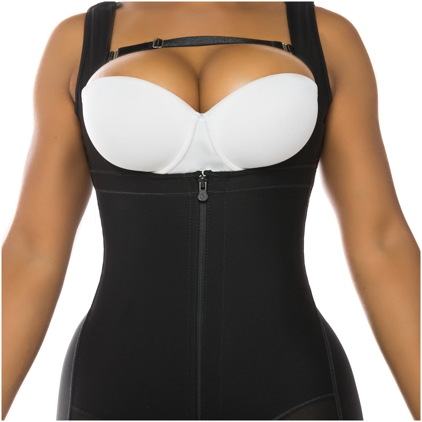 Fajas Salome 0517 | Post Surgery Stage 1 Butt Lifter Full Bodysuit | Open Bust Knee Length Body Shaper for Women | Powernet - Pal Negocio Fajas Salome 0517 | Post Surgery Stage 1 Butt Lifter Full Bodysuit | Open Bust Knee Length Body Shaper for Women | Powernet - Pal Negocio