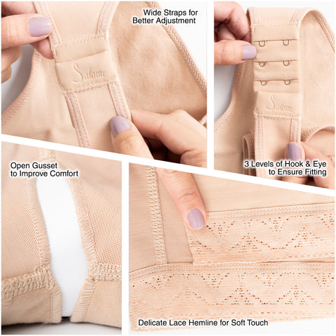 Fajas Salome 0518 | Stage 1 Post Surgery Bodysuit | Knee Length Full Body Shaper for Women | Powernet - Pal Negocio Fajas Salome 0518 | Stage 1 Post Surgery Bodysuit | Knee Length Full Body Shaper for Women | Powernet - Pal Negocio