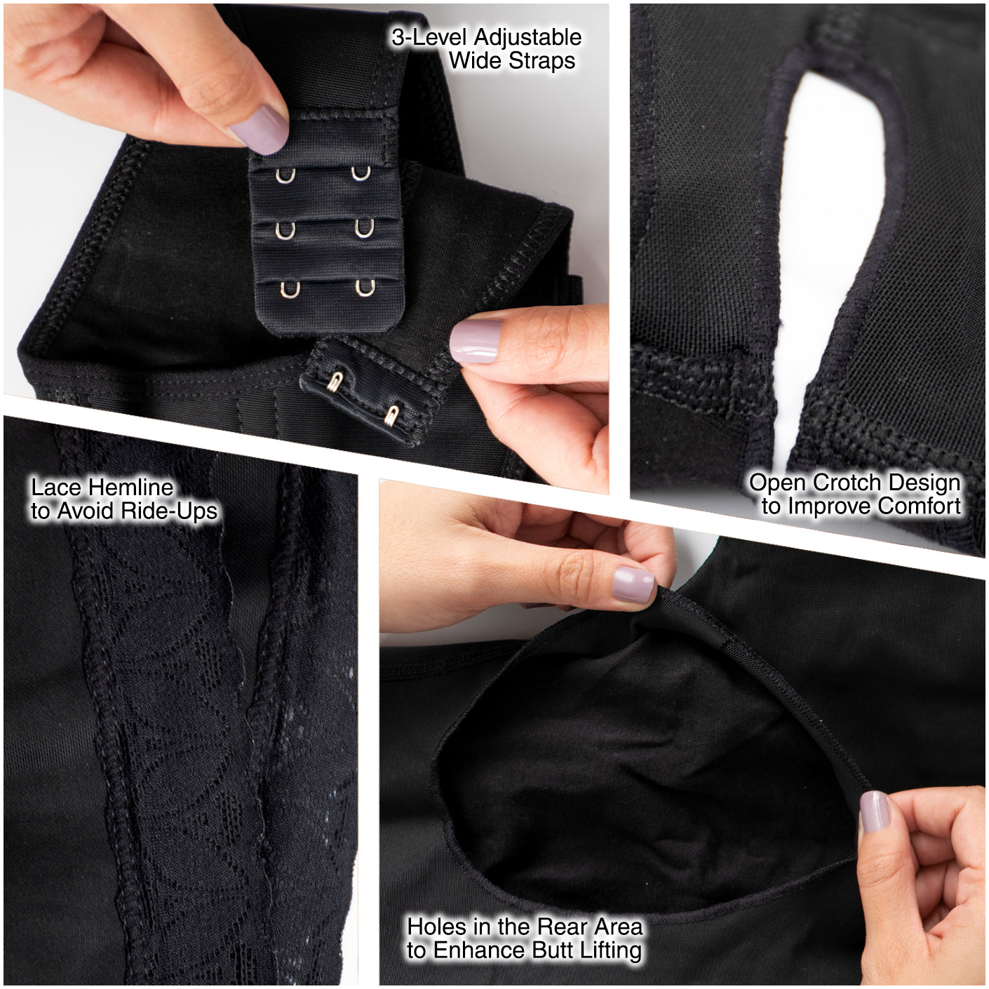 Fajas Salome 0518 | Stage 1 Post Surgery Bodysuit | Knee Length Full Body Shaper for Women | Powernet - Pal Negocio Fajas Salome 0518 | Stage 1 Post Surgery Bodysuit | Knee Length Full Body Shaper for Women | Powernet - Pal Negocio