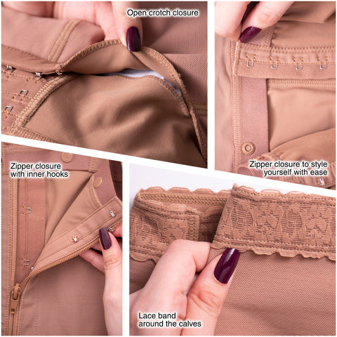 Fajas SONRYSE 010 | Colombian Shapewear Knee Lenght with Built-in bra & High Back | Post Surgery and Postpartum Use - Pal Negocio Fajas SONRYSE 010 | Colombian Shapewear Knee Lenght with Built-in bra & High Back | Post Surgery and Postpartum Use - Pal Negocio