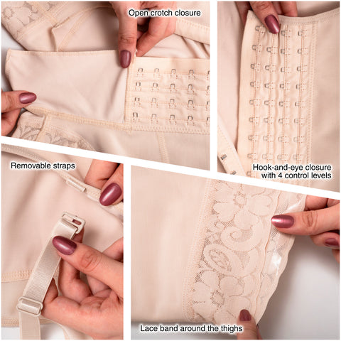 Fajas SONRYSE 066 |  Colombian Postpartum Bodysuit Shapewear | Butt Lifting Effect & Tummy Control - Pal Negocio Fajas SONRYSE 066 |  Colombian Postpartum Bodysuit Shapewear | Butt Lifting Effect & Tummy Control - Pal Negocio