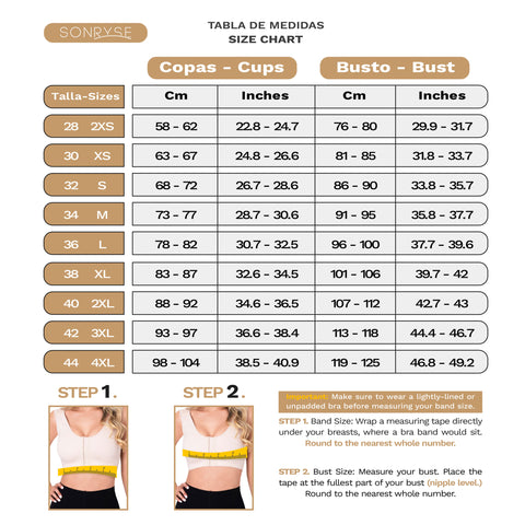 Fajas SONRYSE 065BF | Front Closure Postsurgical Bra - Pal Negocio Fajas SONRYSE 065BF | Front Closure Postsurgical Bra - Pal Negocio