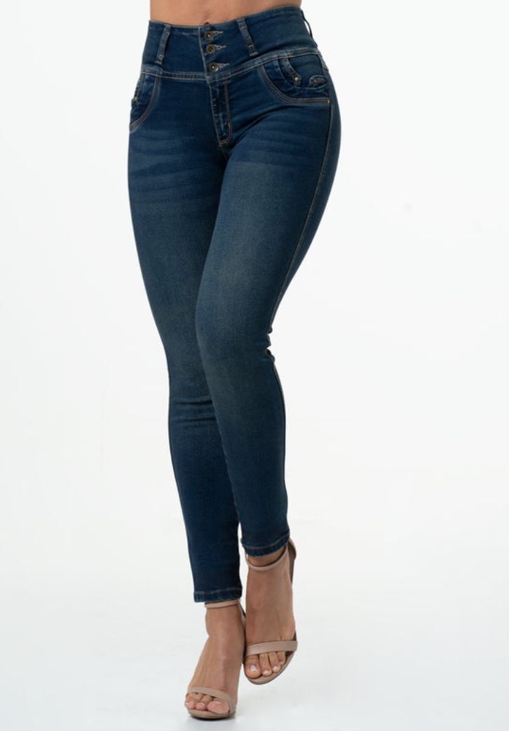 LOWLA - 244119 - High-Waisted Colombian Skinny Jeans – Butt-Lifting WonderStretch Pants for Women