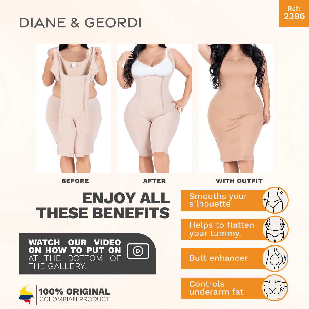 DIANE & GEORDI 2414 Tummy Control Capri Shapewear Fajas